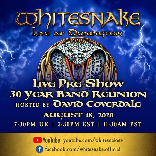 Whitesnake LIVE AT DONIGTON Pre Show Art